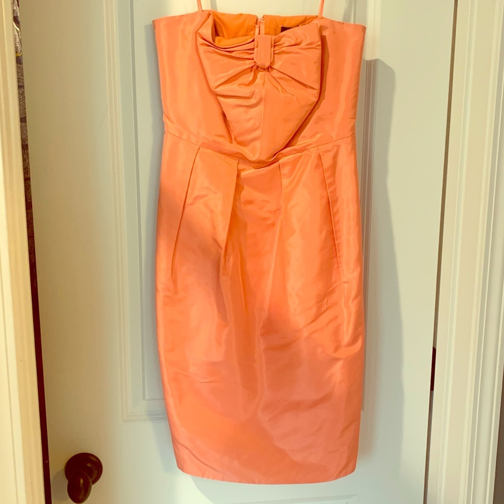 J Crew strapless silk dress